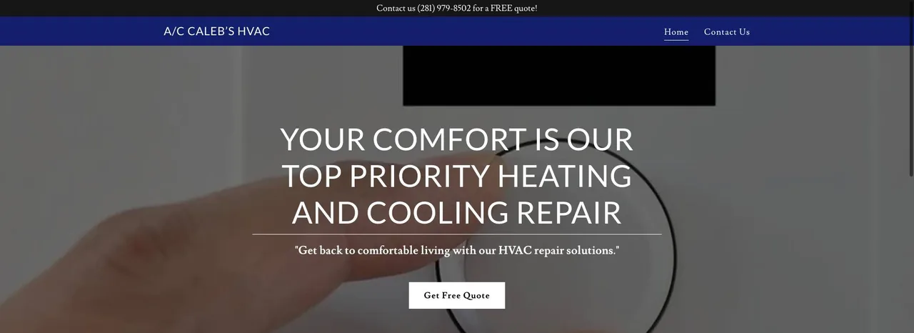 Caleb's HVAC cover