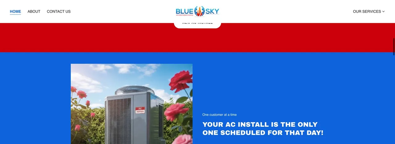 Blue Sky Air Conditioning & Heating cover