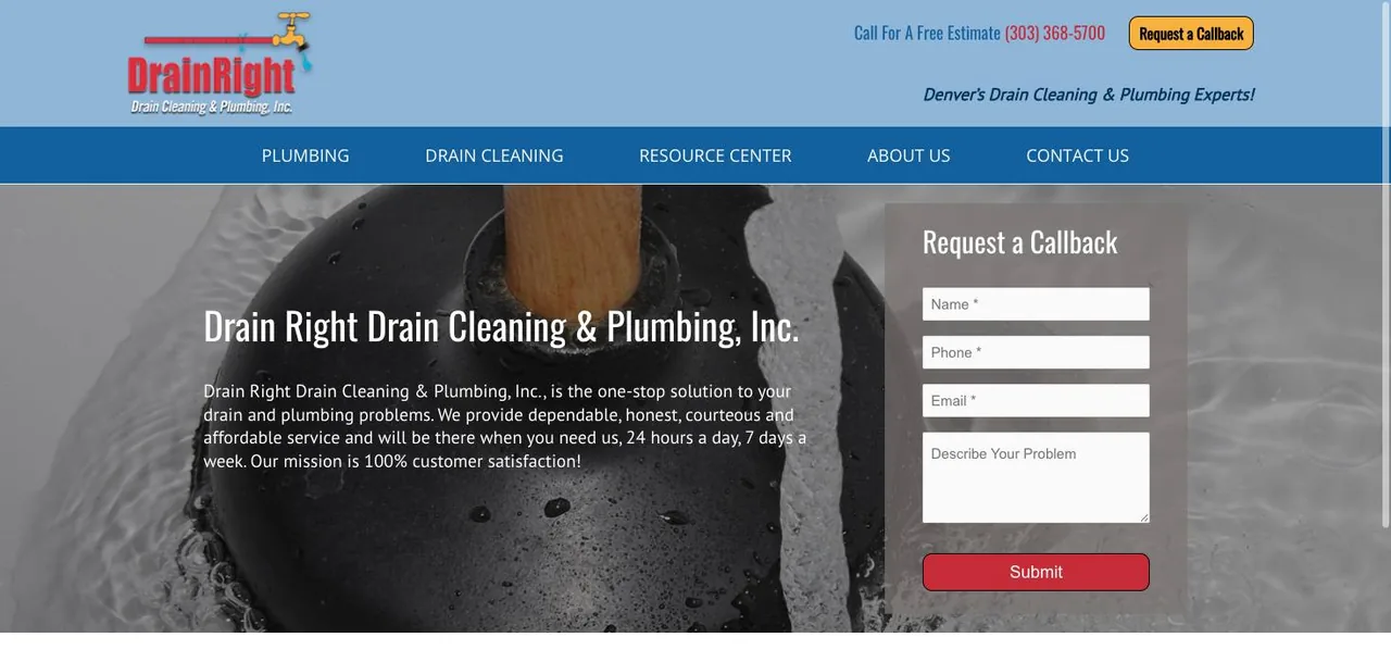Drain Right Drain Cleaning & Plumbing, Inc. cover
