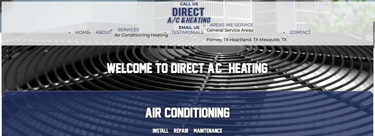 Direct A/C & Heating cover