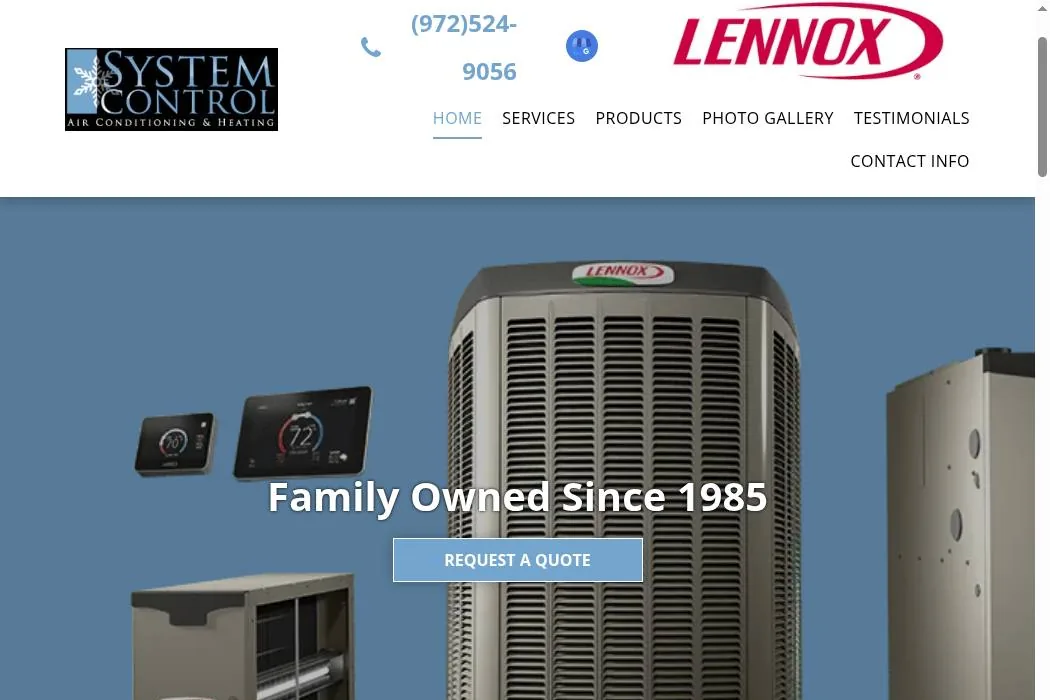 System Control Air Conditioning & Heating cover
