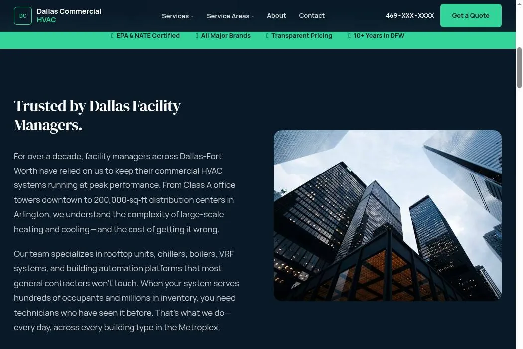 Dallas Commercial HVAC cover