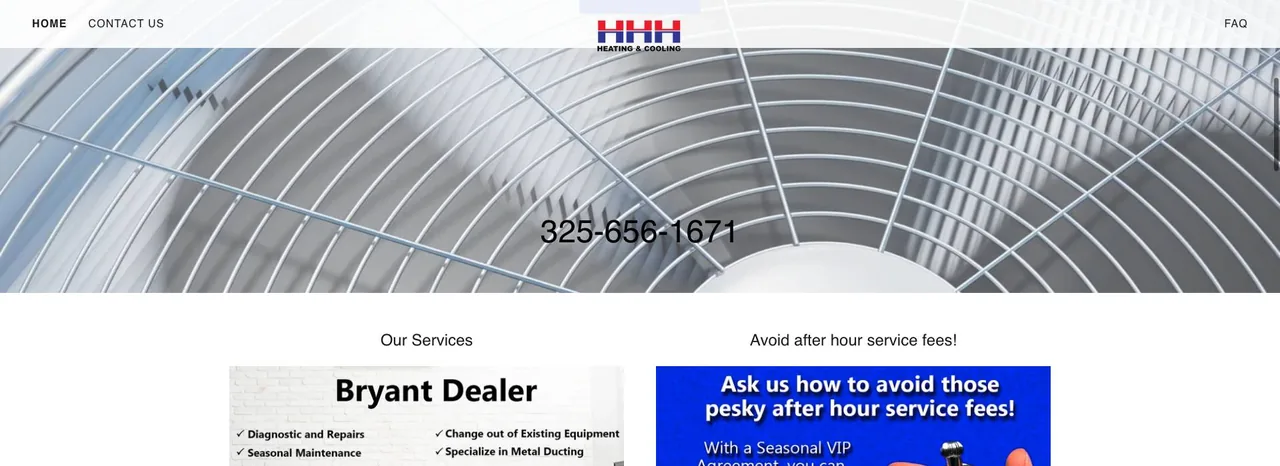 HHH Heating and Cooling cover