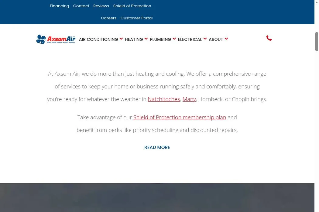 Axsom Air Cooling, Heating, Plumbing & Electrical cover