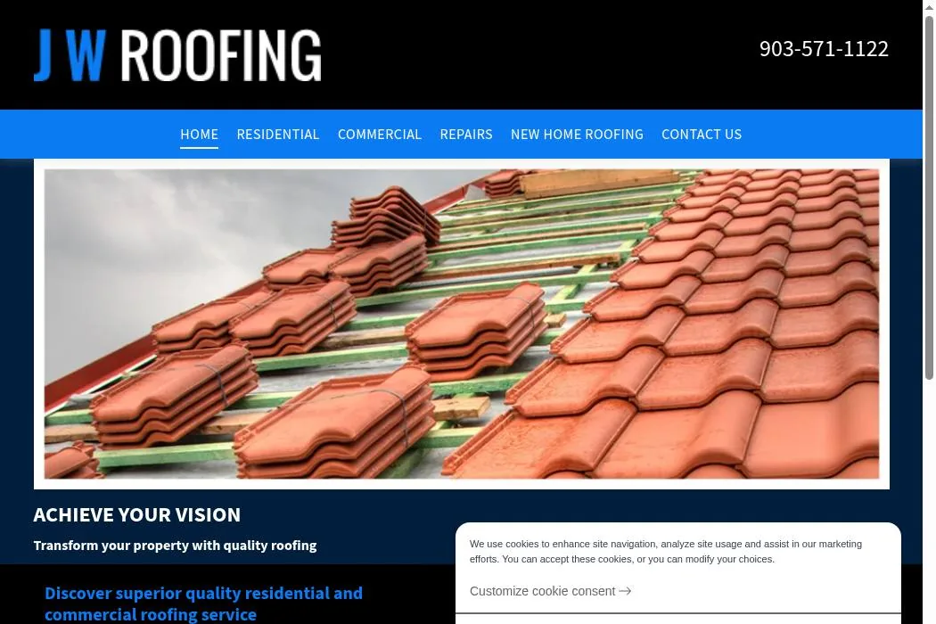 J W Roofing cover