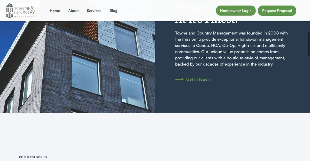 Towne & Country Management cover