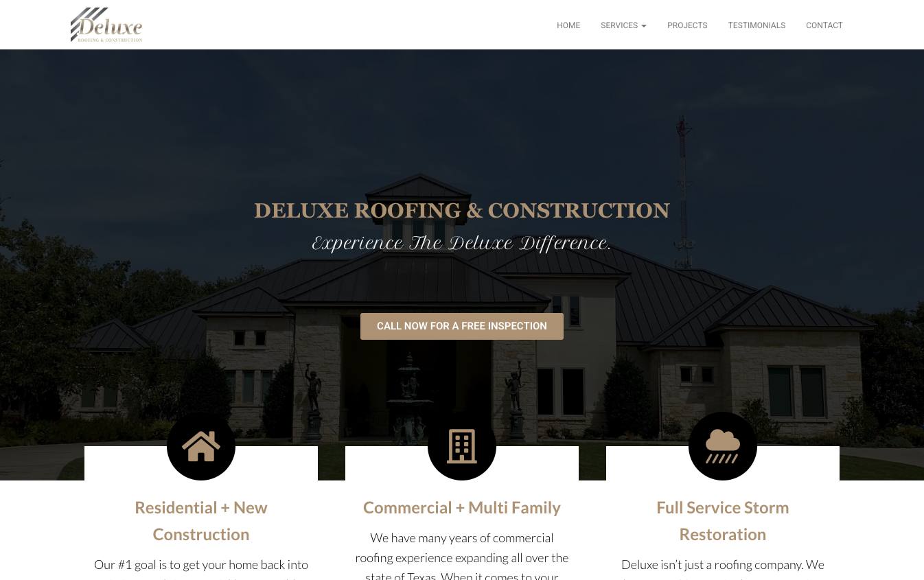Deluxe Roofing & Construction cover