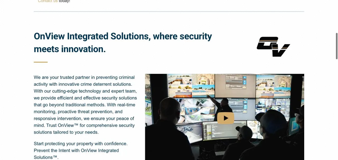 OnView Integrated Solutions cover