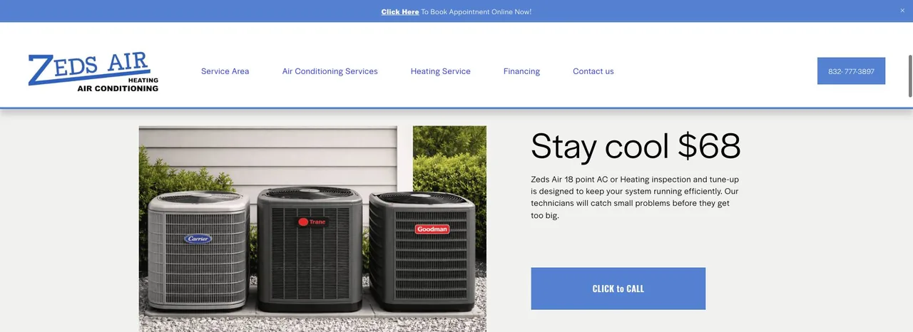 Zeds Air Conditioning & Heating cover