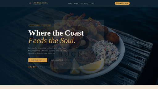 Compass Grill Cedar Point, NC logo