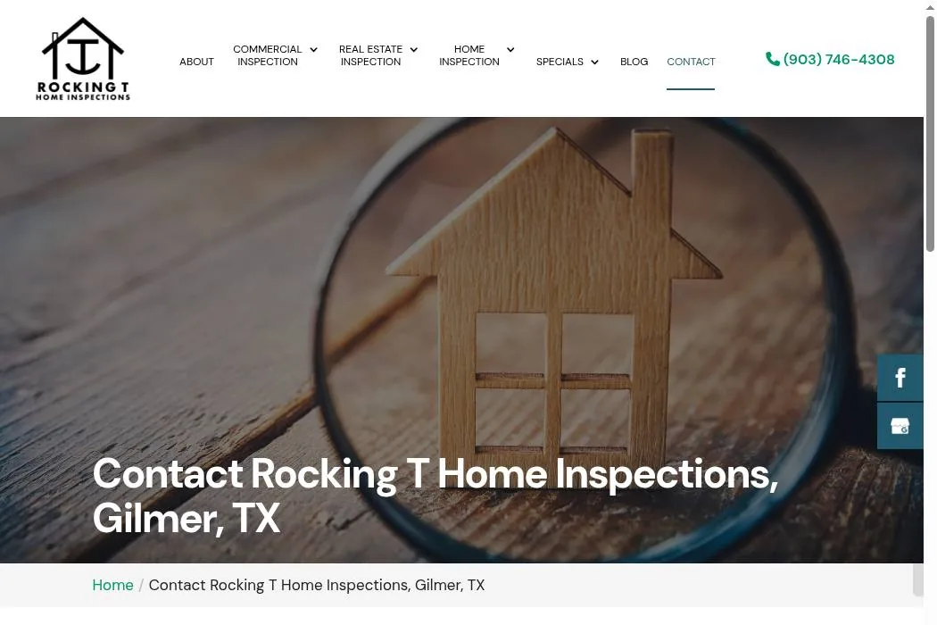 Rocking T Home Inspections cover