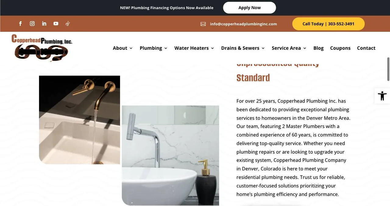 Copperhead Plumbing, Inc. cover