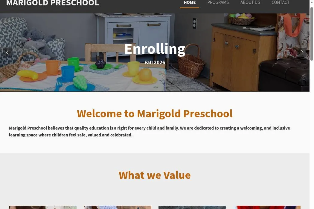 Marigold Preschool cover