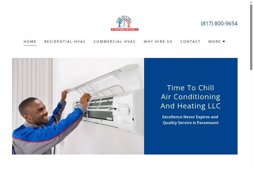 Time To Chill Air Conditioning And Heating LLC cover