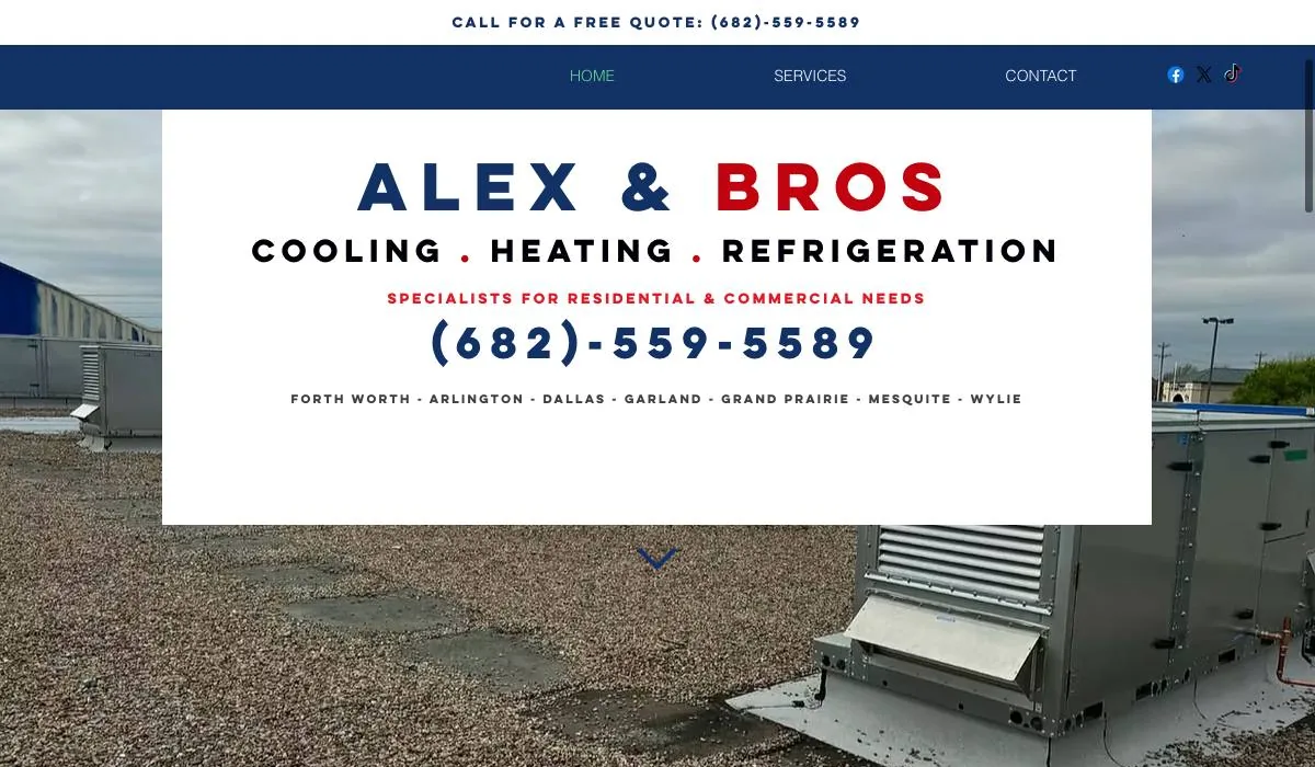 Alex & Bros Cooling Heating Refrigeration cover