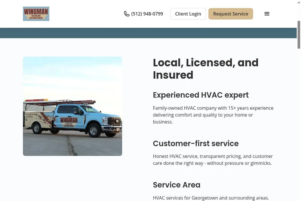 Wingman Heating & Air Conditioning cover