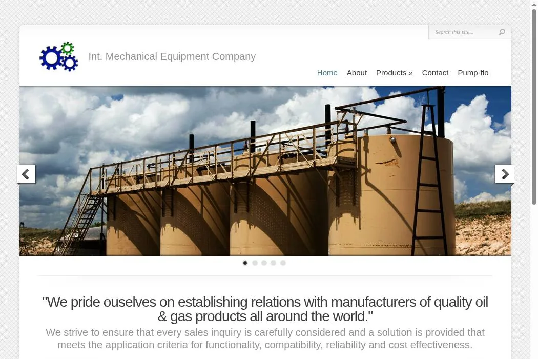 Int. Mechanical Equipment Company cover