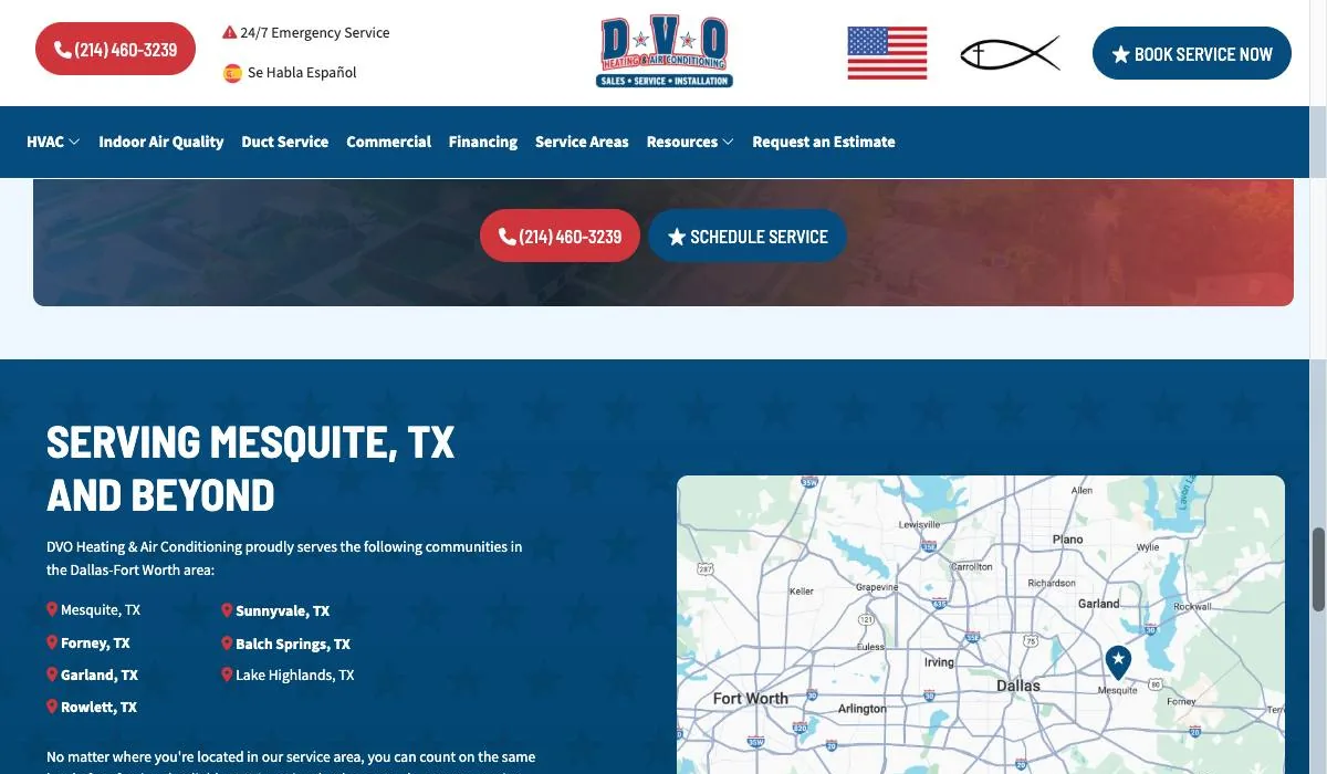 DVO Heating & Air Conditioning cover