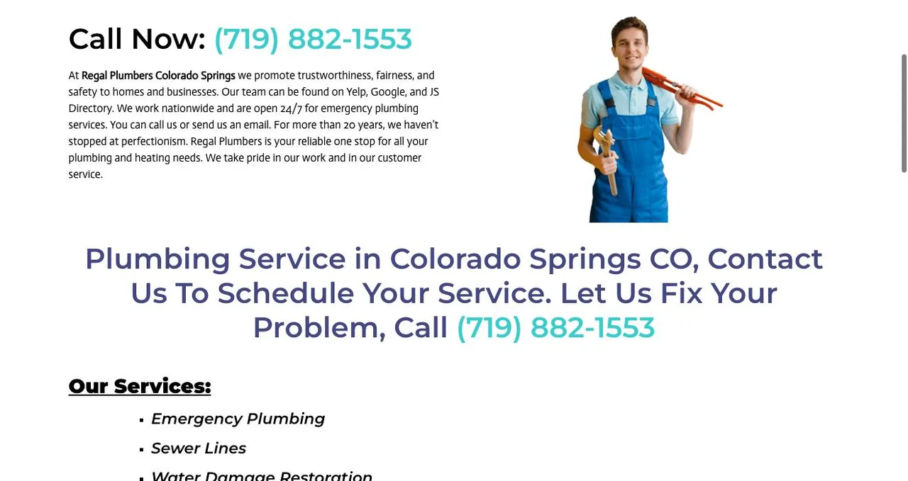 Regal Plumbers cover