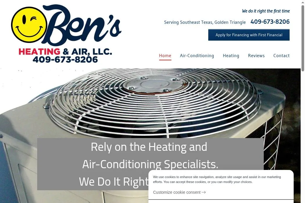 Ben's Heating & Air LLC cover