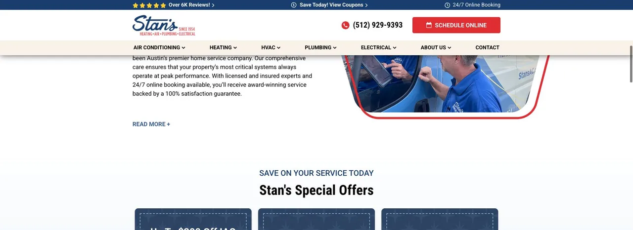 Stan’s Heating, Air, Plumbing & Electrical cover