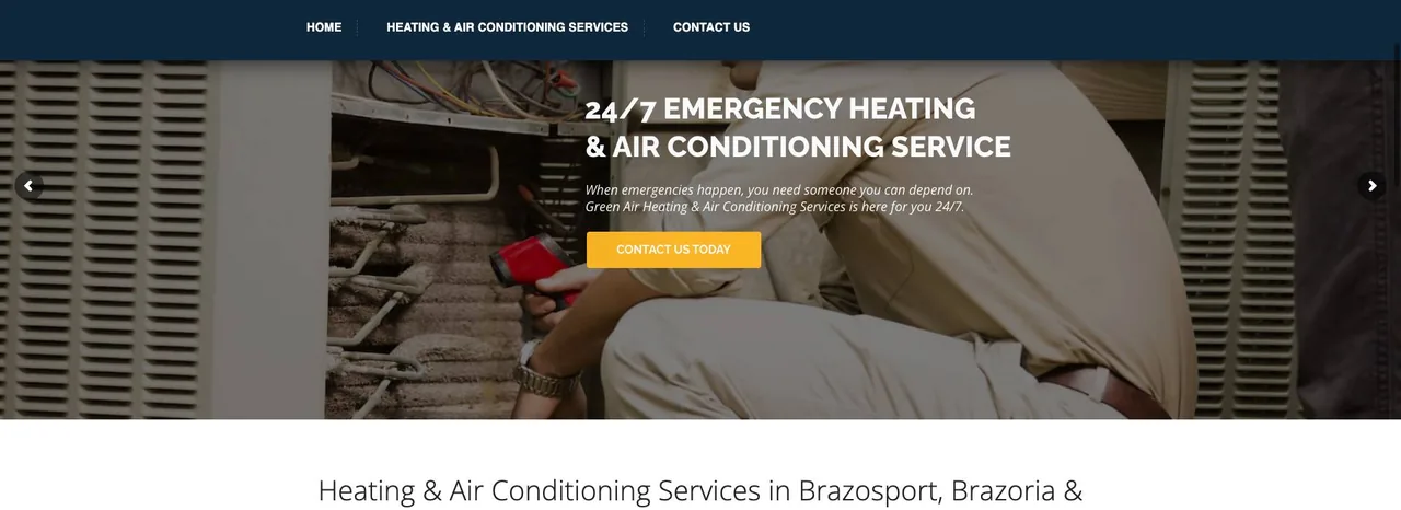 Green Air Heating & Air Conditioning Services cover