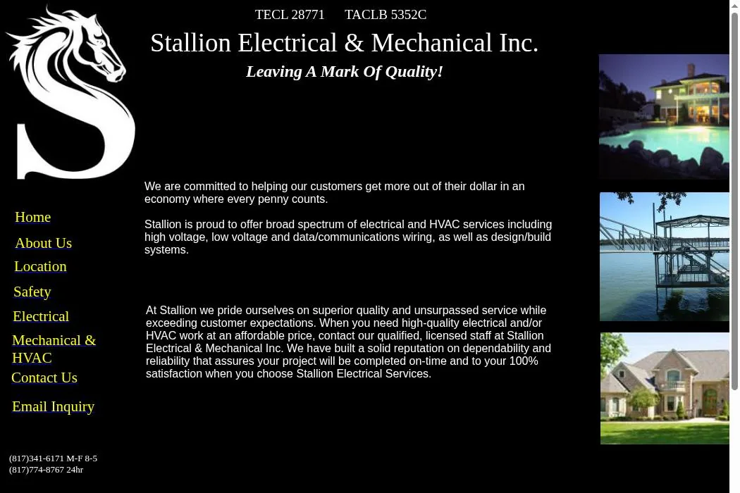 Stallion Electrical & Mechanical Inc. cover