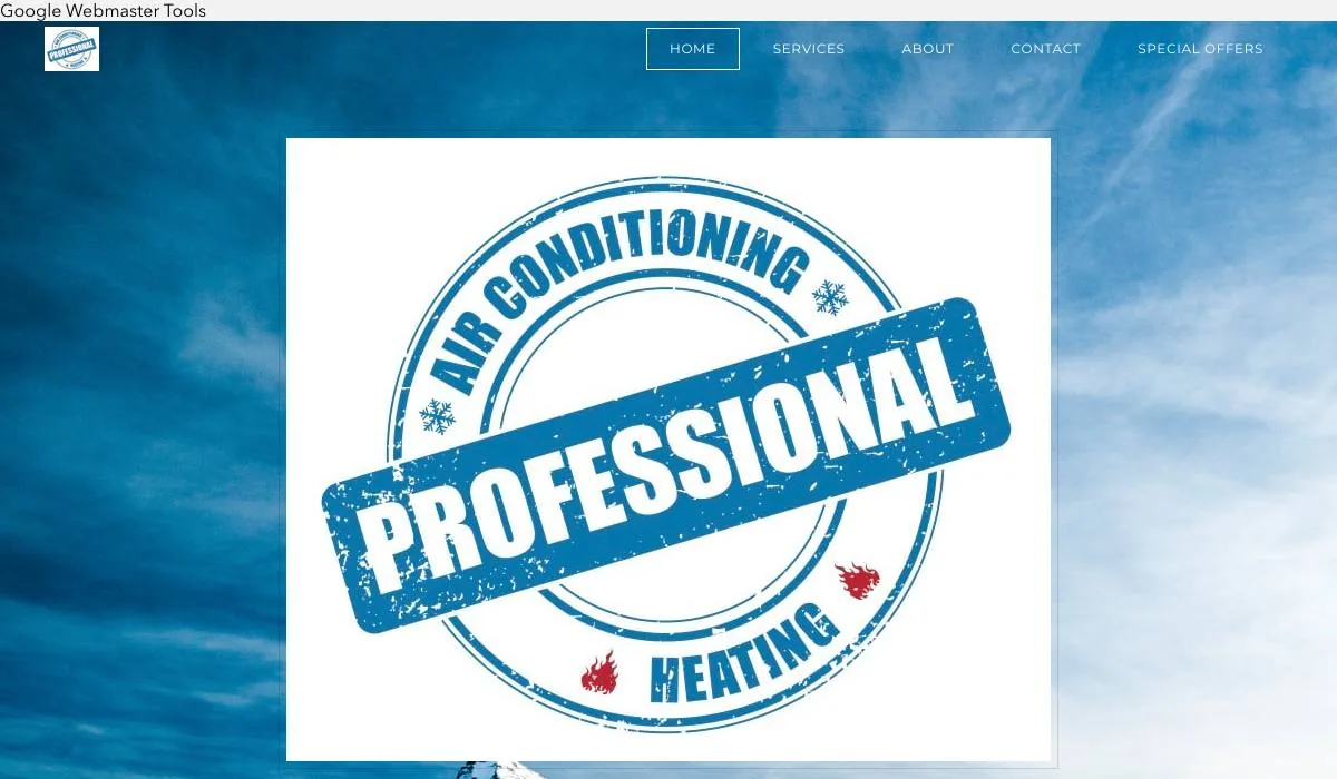 Professional AC & Heating cover