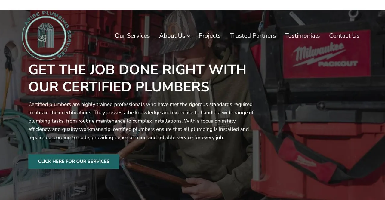 Arise Plumbing cover