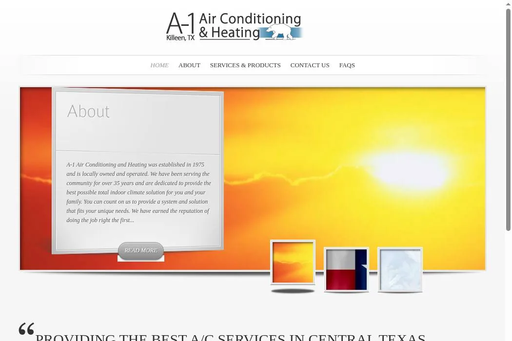 A-1 Air Conditioning and Heating cover