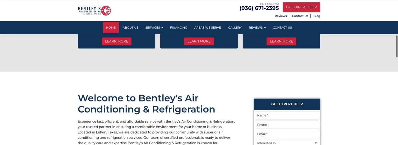 Bentley's Air Conditioning & Refrigeration cover