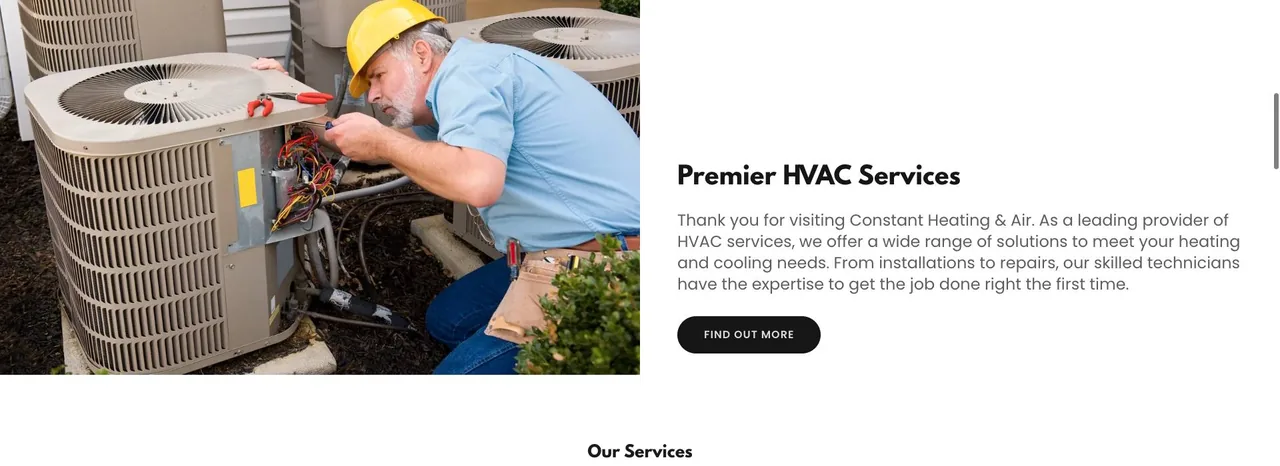 Constant Heating & Air cover