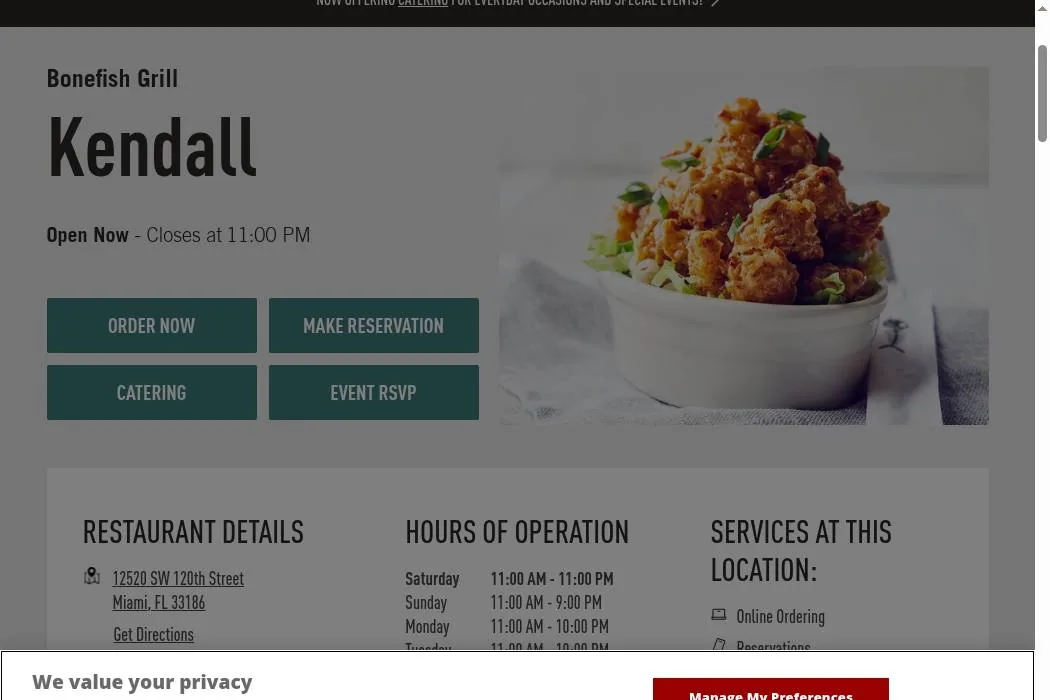 Bonefish Grill cover