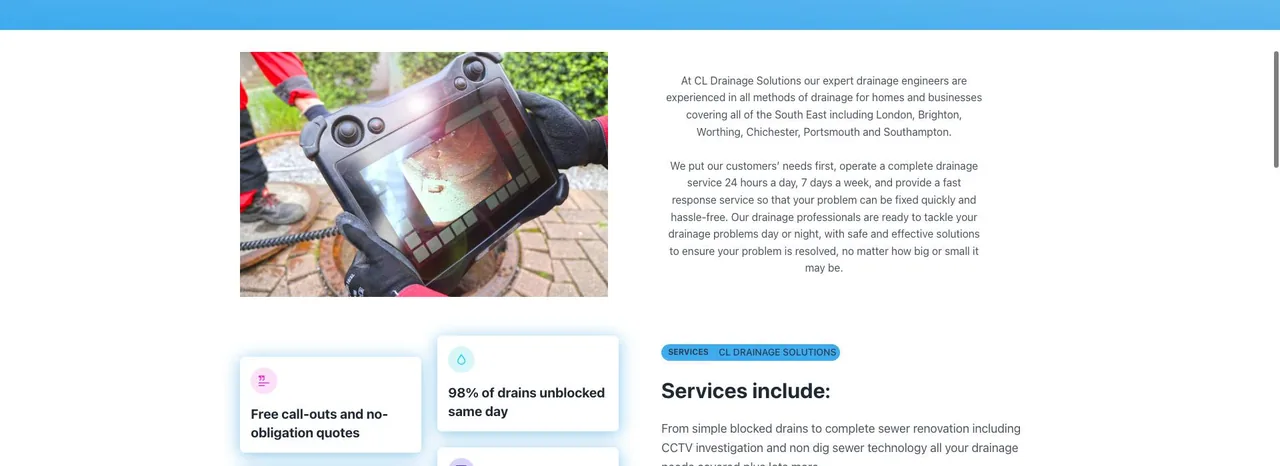 CL Drainage Solutions cover