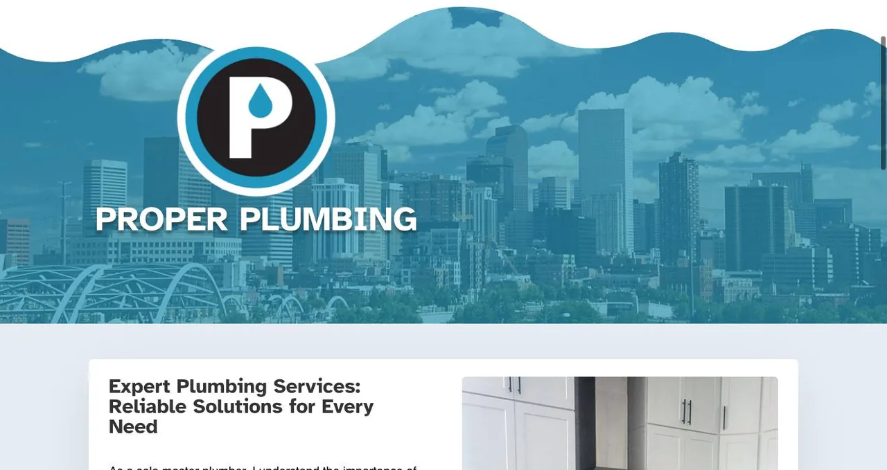 Proper Plumbing LLC cover