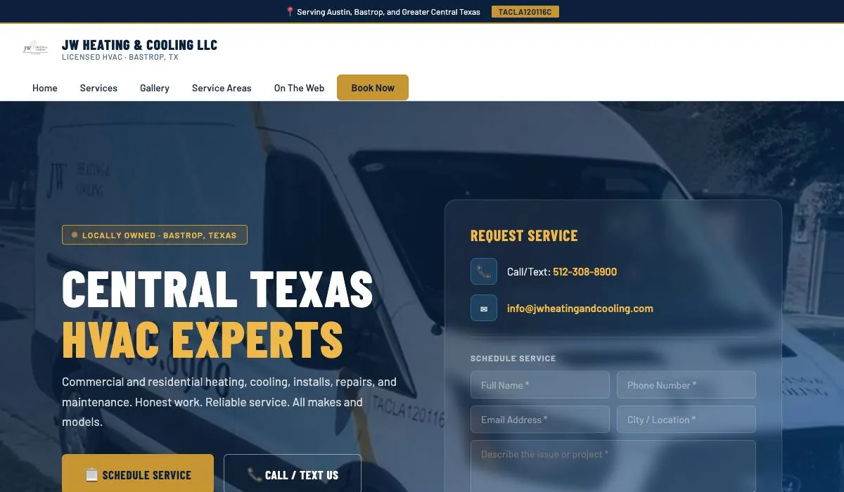 JW Heating & Cooling LLC cover