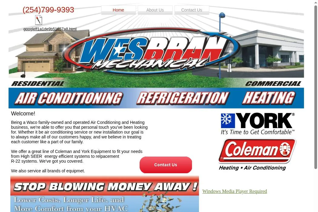 WES-BRAN MECHANICAL® cover
