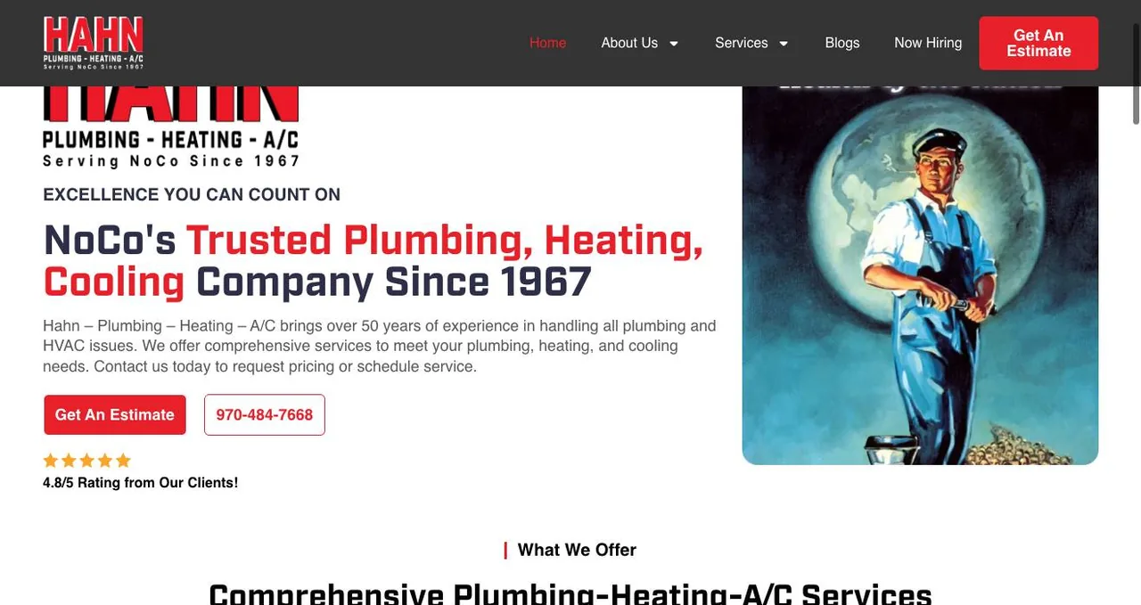 Hahn Plumbing – Heating – A/C cover
