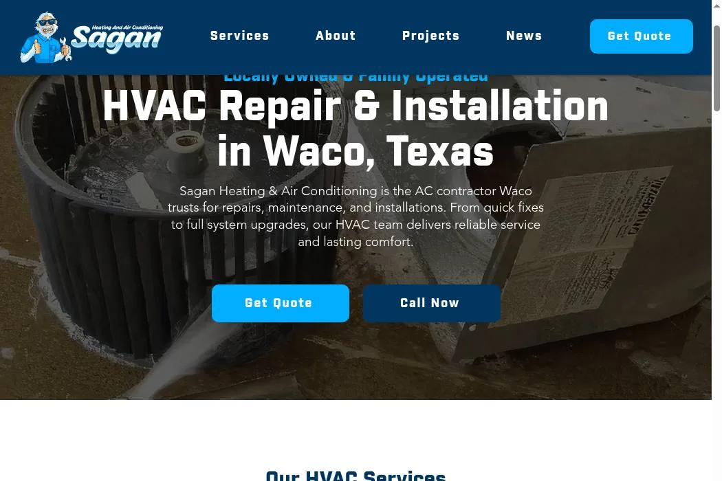 Sagan Heating & Air Conditioning LLC cover