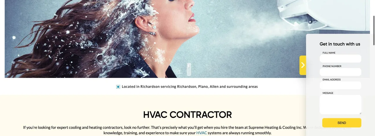 Supreme Heating & Cooling Inc cover