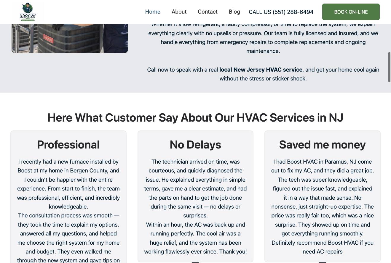 Boost HVAC cover