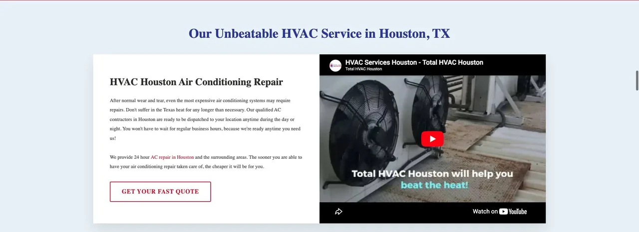 Total HVAC Houston cover