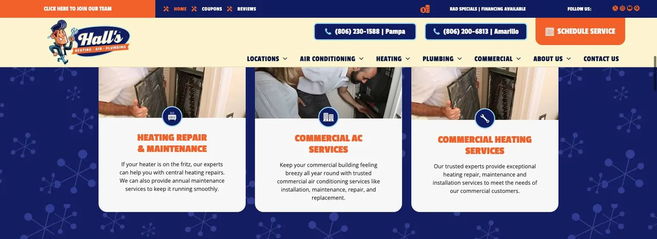 Hall’s Heating & Air cover