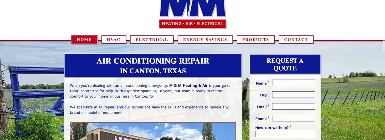 M & M Heating & Air cover