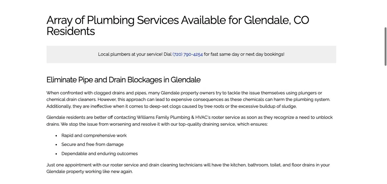 Williams Family Plumbing & HVAC cover