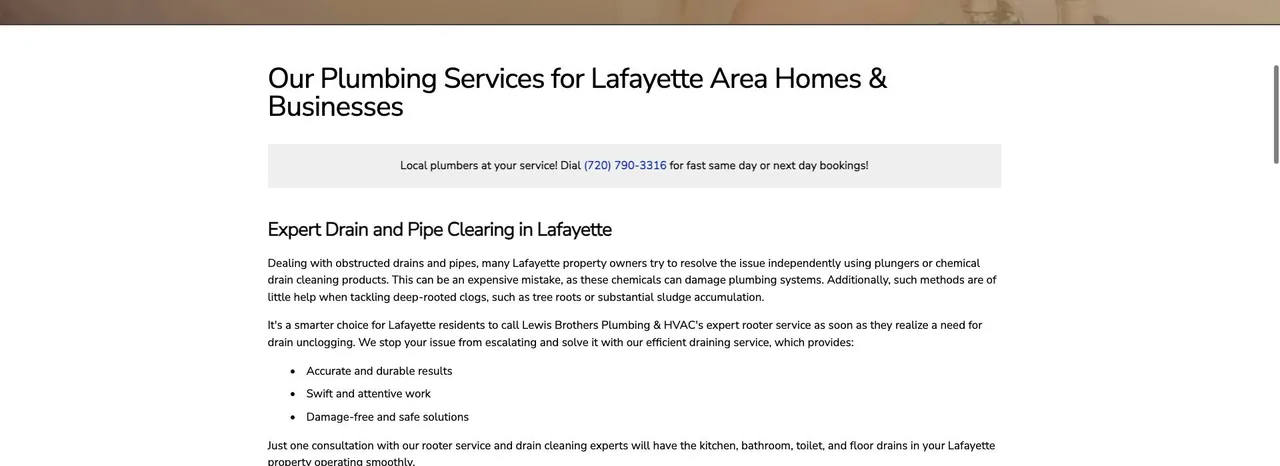 Lewis Brothers Plumbing & HVAC cover