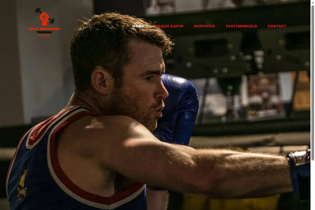 Gavin Birmingham Training cover