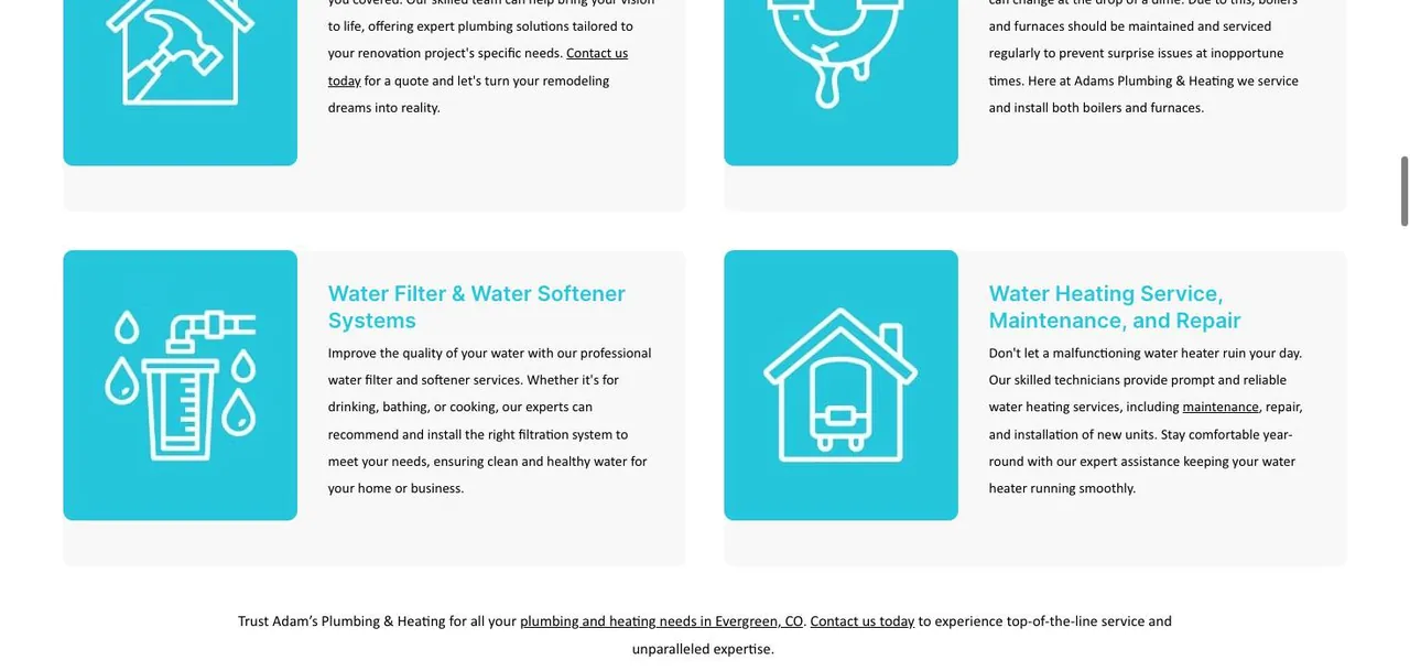 Adams Plumbing & Heating cover