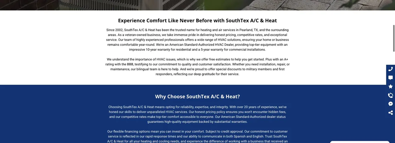 SouthTex A/C & Heat cover