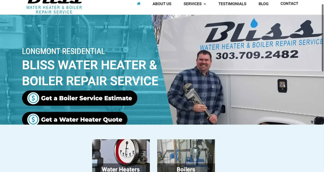 BLISS WATER HEATER & BOILER REPAIR SERVICE cover